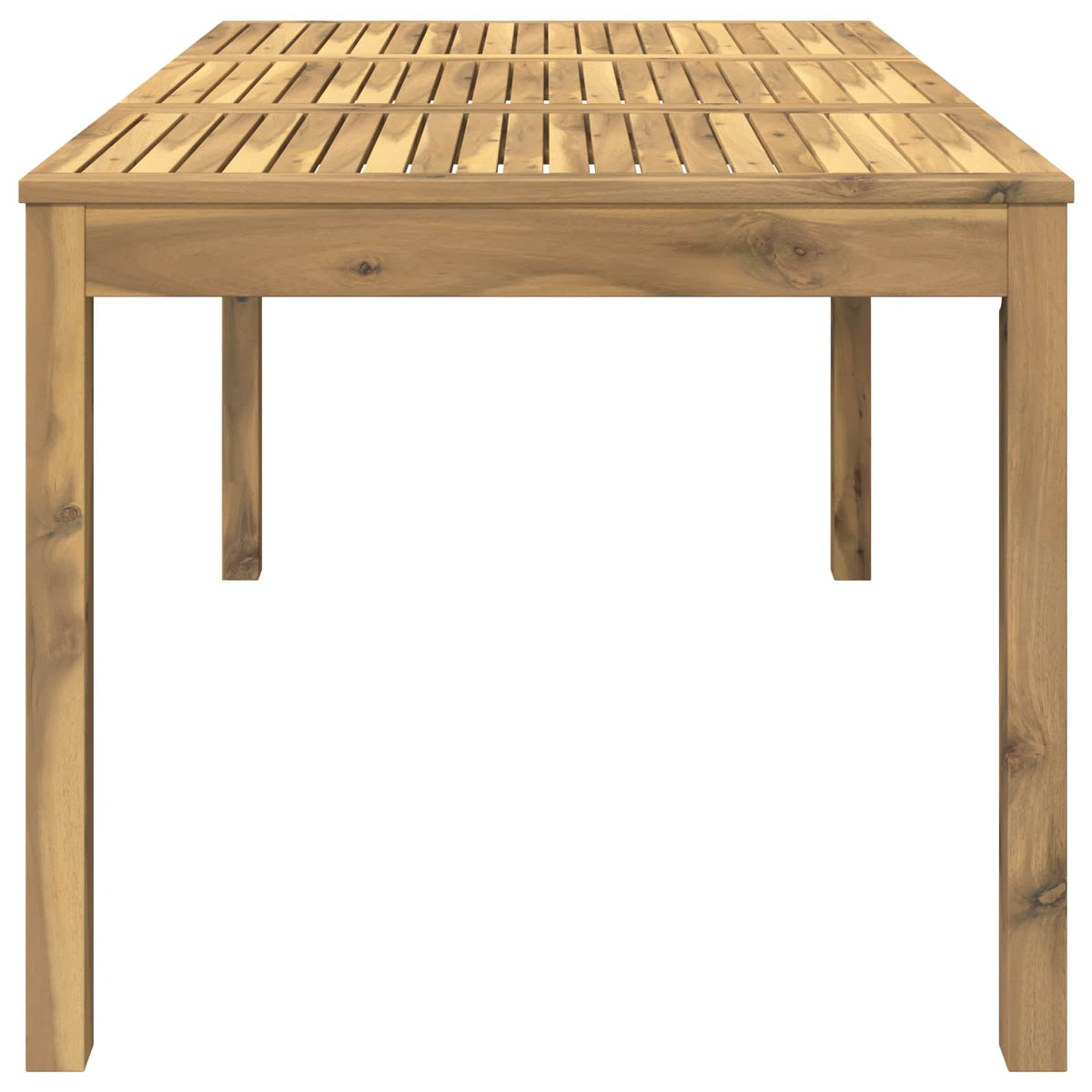 vidaXL Garden Dinner Table White 147 x 88.5 x 75 cm Solid Acacia Wood