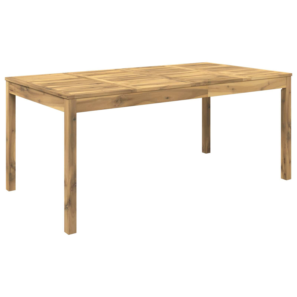 vidaXL Garden Dinner Table White 180 x 88.5 x 75 cm Solid Acacia Wood