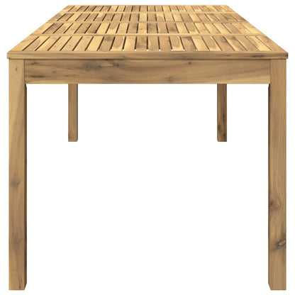 vidaXL Garden Dinner Table White 180 x 88.5 x 75 cm Solid Acacia Wood