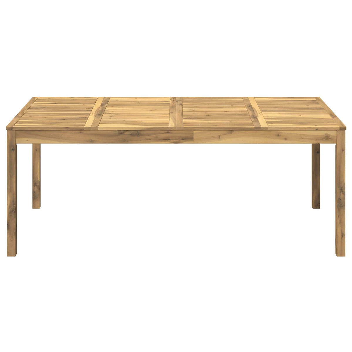 vidaXL Garden Dinner Table White 196 x 100.5 x 75 cm Solid Acacia Wood