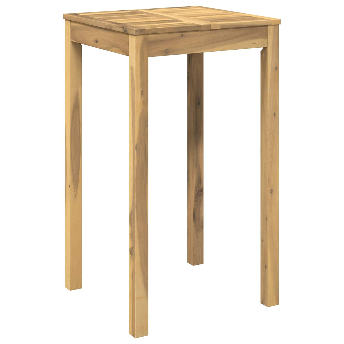 vidaXL Garden Bar Table White 60 x 60.5 x 105 cm Solid Acacia Wood