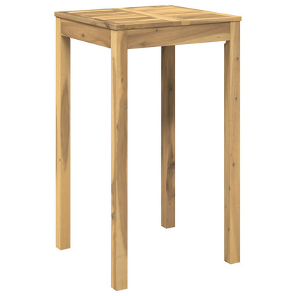 vidaXL Garden Bar Table White 60 x 60.5 x 105 cm Solid Acacia Wood