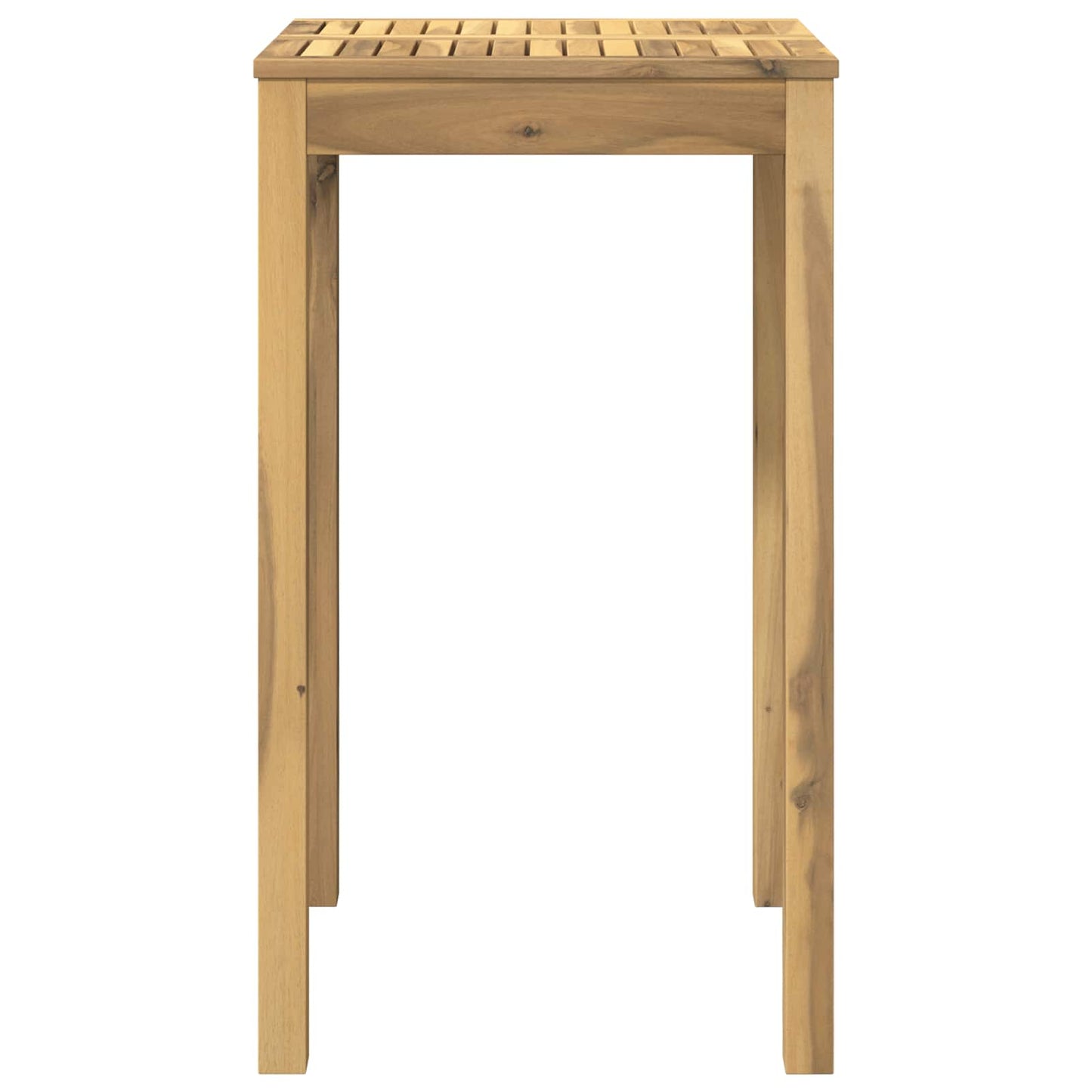 vidaXL Garden Bar Table White 60 x 60.5 x 105 cm Solid Acacia Wood