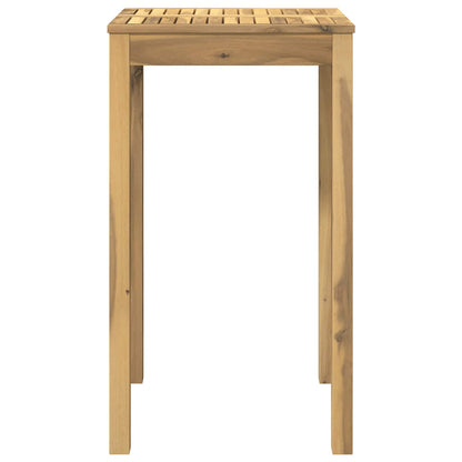 vidaXL Garden Bar Table White 60 x 60.5 x 105 cm Solid Acacia Wood