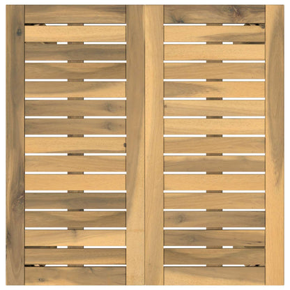 vidaXL Garden Bar Table White 60 x 60.5 x 105 cm Solid Acacia Wood