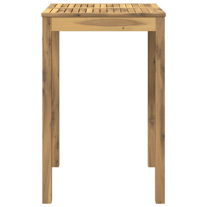 vidaXL Garden Bar Table LAREN Whitewash 70 x 68.5 x 105 cm