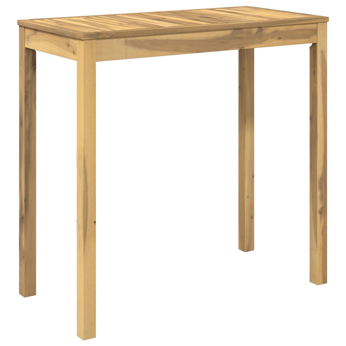 vidaXL Garden Bar Table White 108.5 x 55 x 105 cm Solid Acacia Wood