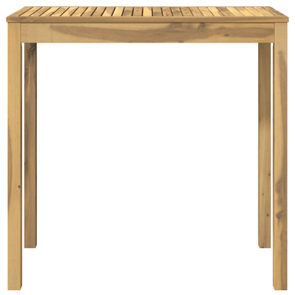 vidaXL Garden Bar Table White 108.5 x 55 x 105 cm Solid Acacia Wood