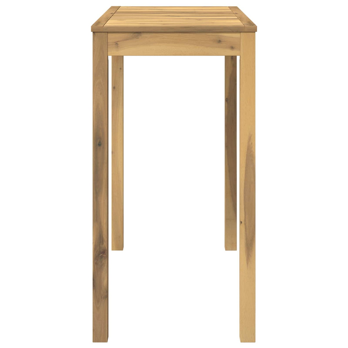 vidaXL Garden Bar Table White 108.5 x 55 x 105 cm Solid Acacia Wood