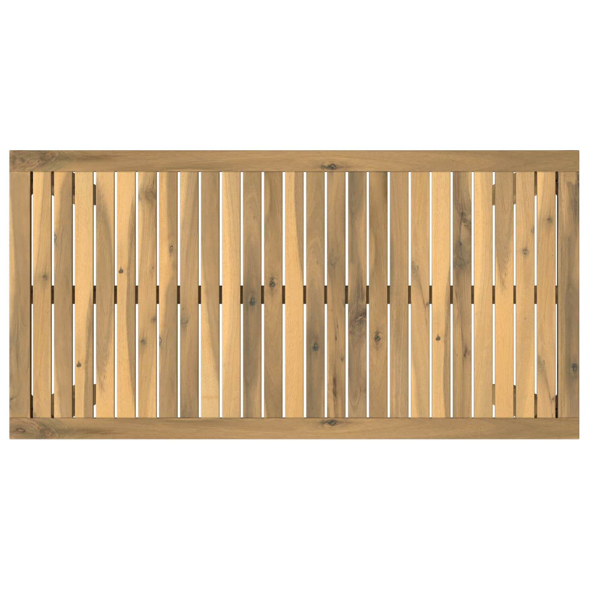 vidaXL Garden Bar Table White 108.5 x 55 x 105 cm Solid Acacia Wood