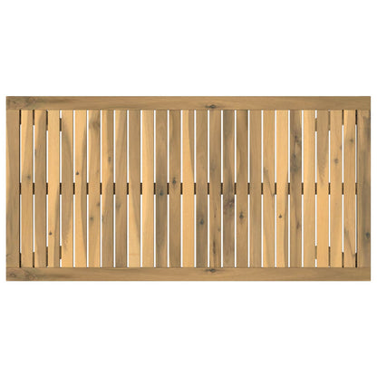 vidaXL Garden Bar Table White 108.5 x 55 x 105 cm Solid Acacia Wood
