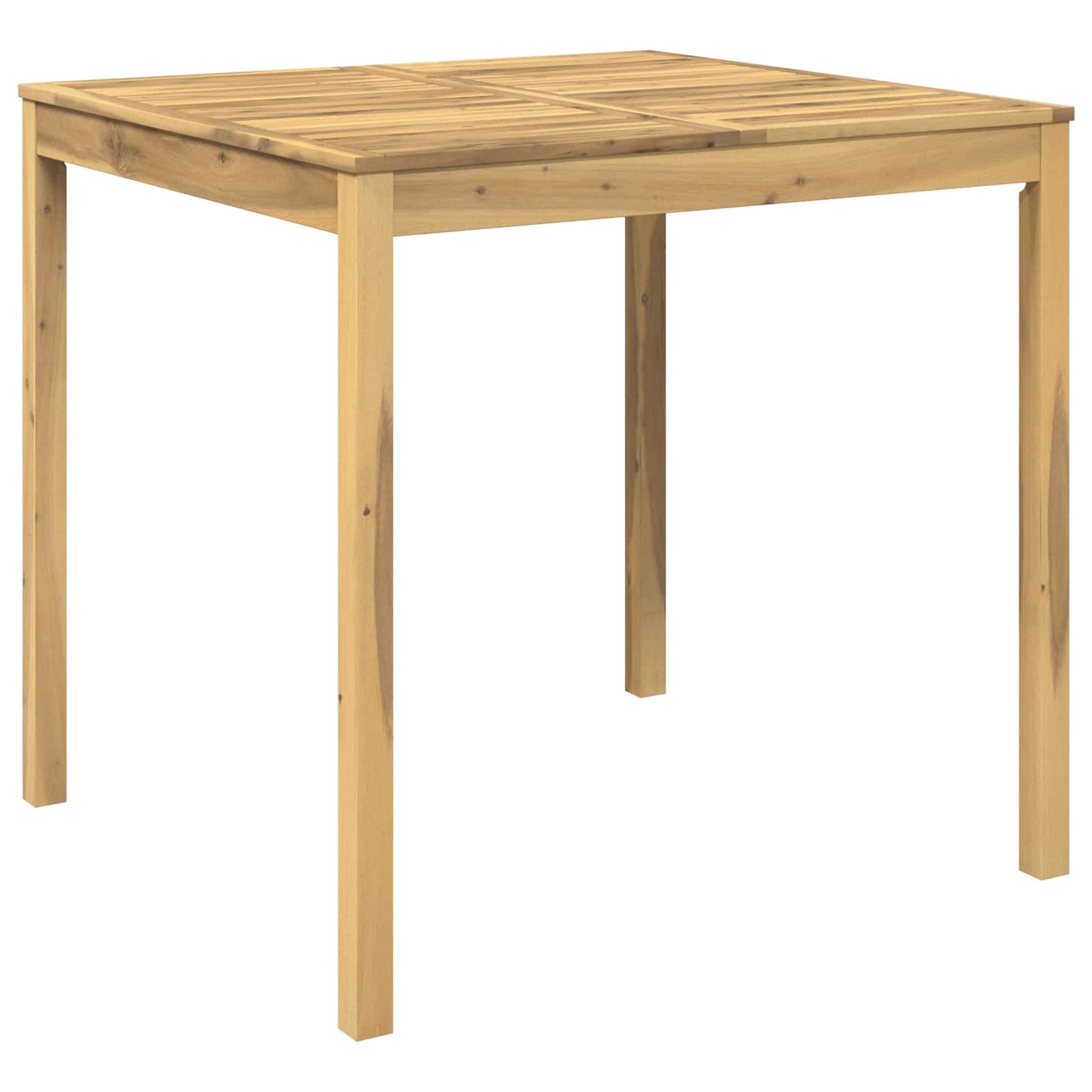 vidaXL Garden Bar Table White 110 x 108.5 x 105 cm Solid Acacia Wood