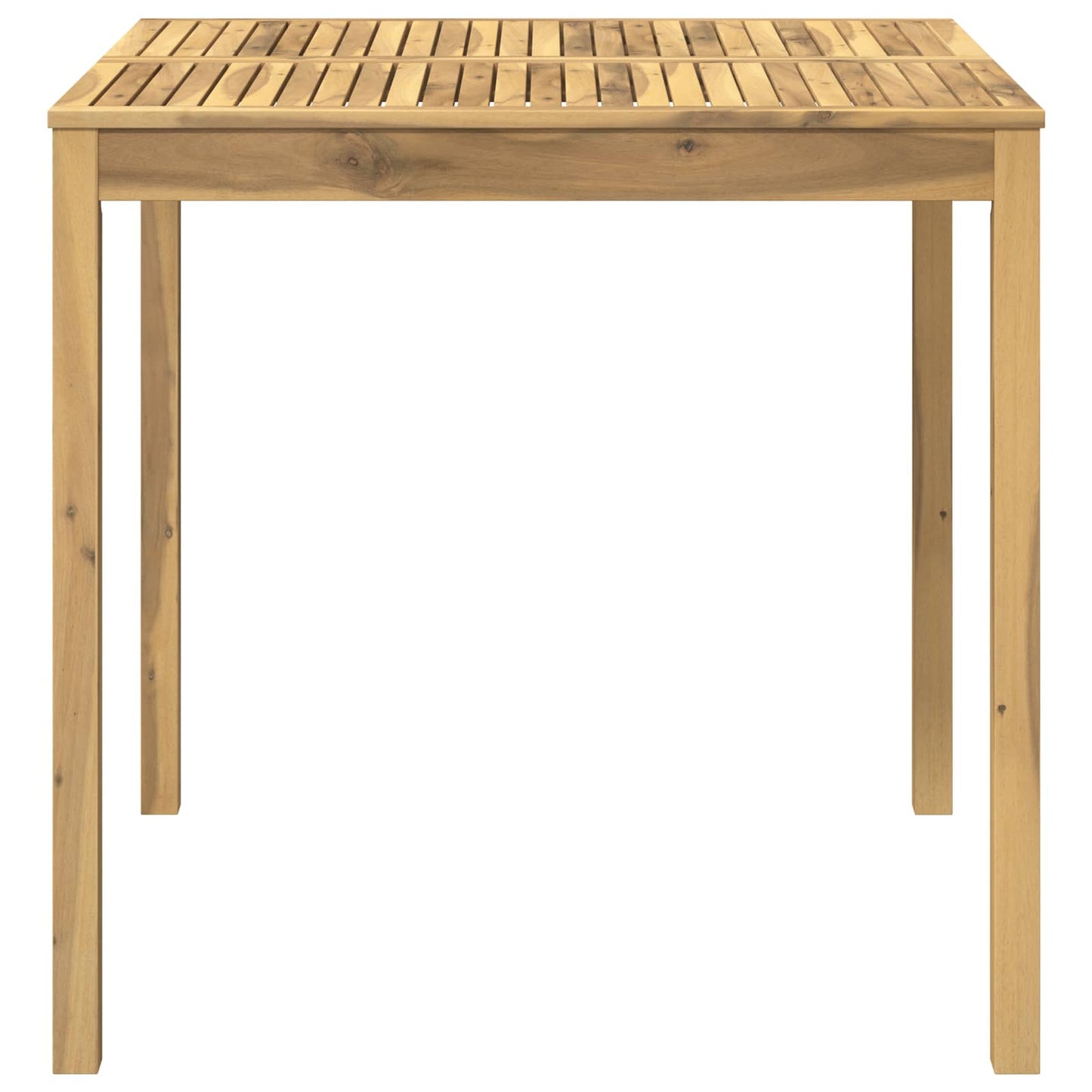 vidaXL Garden Bar Table White 110 x 108.5 x 105 cm Solid Acacia Wood