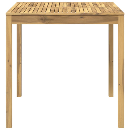 vidaXL Garden Bar Table White 110 x 108.5 x 105 cm Solid Acacia Wood