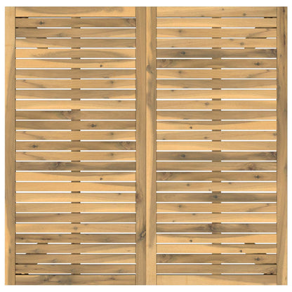 vidaXL Garden Bar Table White 110 x 108.5 x 105 cm Solid Acacia Wood