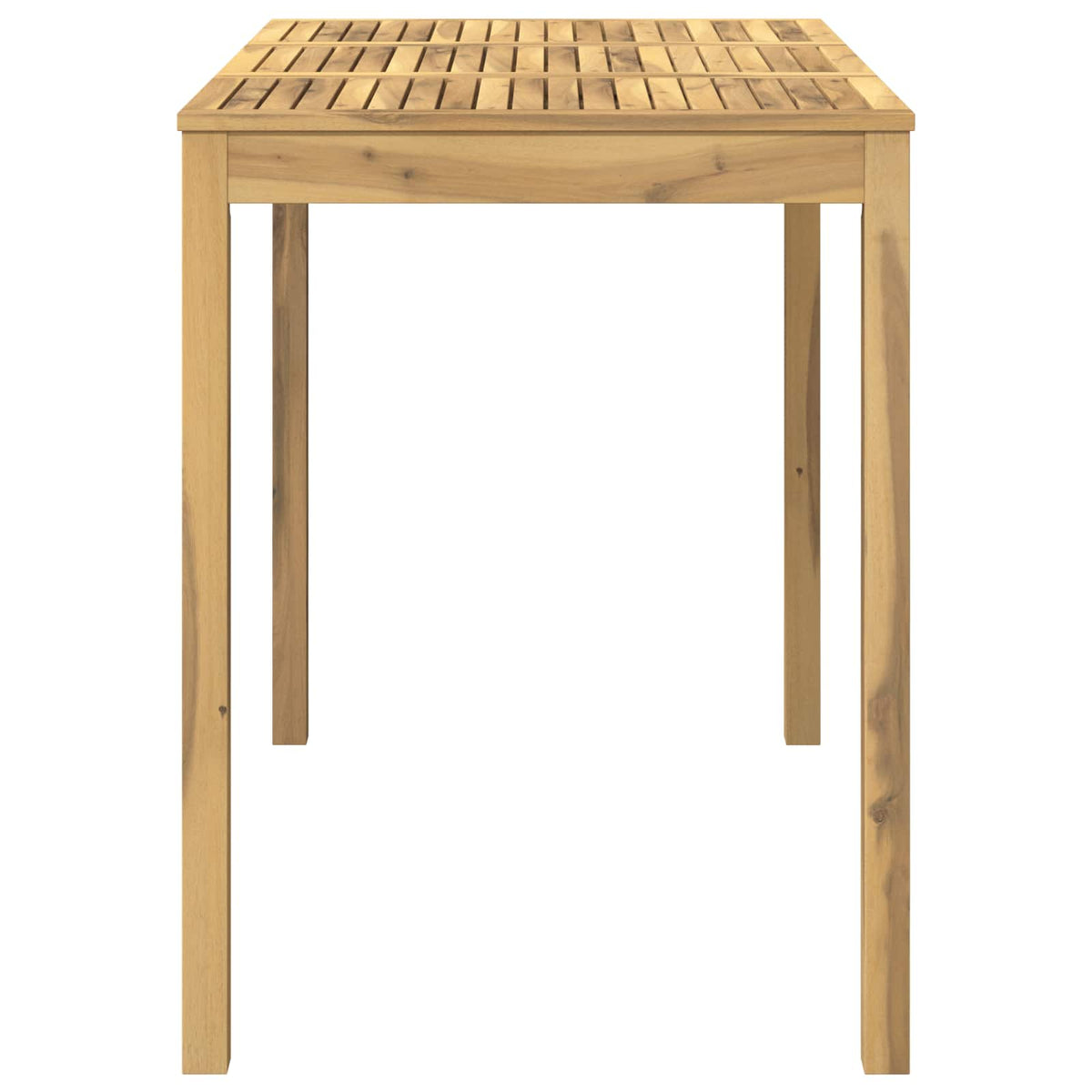 vidaXL Garden Bar Table White 141 x 80.5 x 105 cm Solid Acacia Wood