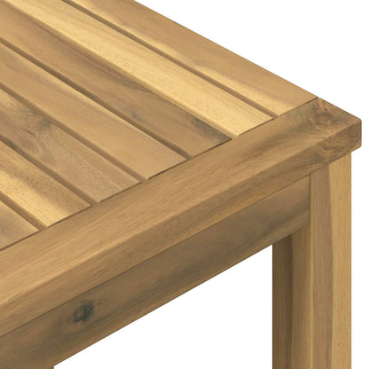vidaXL Garden Bar Table White 147 x 88.5 x 105 cm Solid Acacia Wood