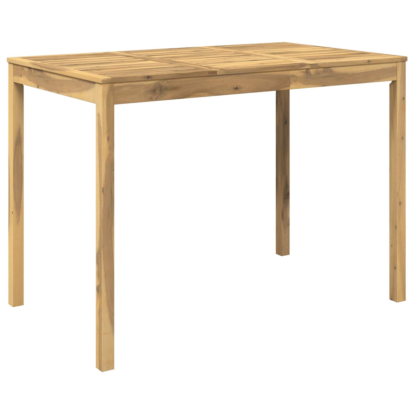 vidaXL Garden Bar Table White 147 x 88.5 x 105 cm Solid Acacia Wood