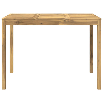 vidaXL Garden Bar Table White 147 x 88.5 x 105 cm Solid Acacia Wood