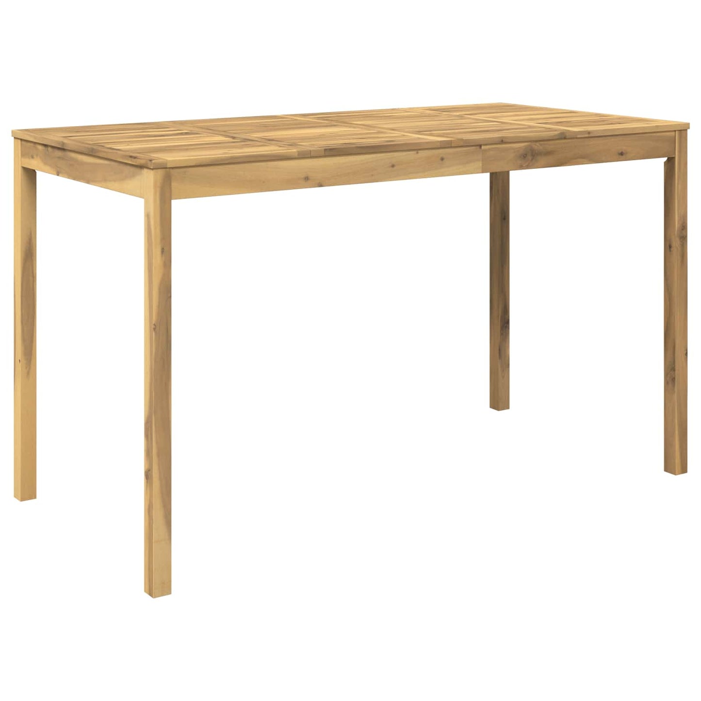 vidaXL Garden Bar Table White 180 x 88.5 x 105 cm Solid Acacia Wood