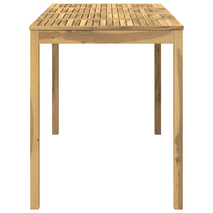 vidaXL Garden Bar Table White 180 x 88.5 x 105 cm Solid Acacia Wood