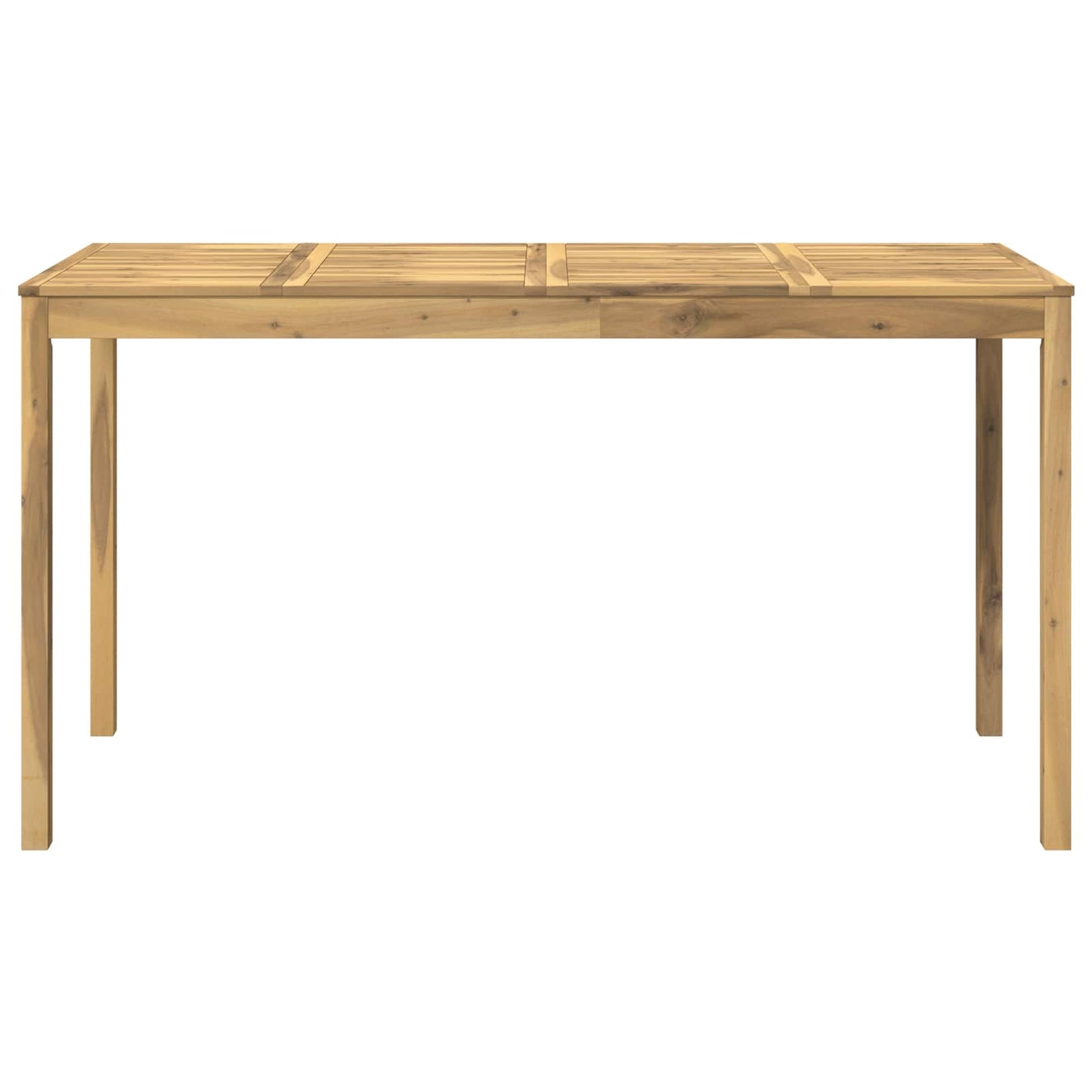 vidaXL Garden Bar Table White 196 x 80.5 x 105 cm Solid Acacia Wood
