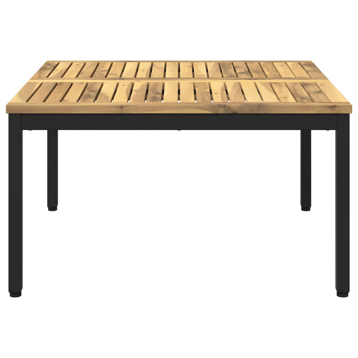 vidaXL Coffee Table White and Black 80 x 80.5 x 45 cm