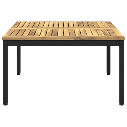 vidaXL Coffee Table White and Black 80 x 80.5 x 45 cm