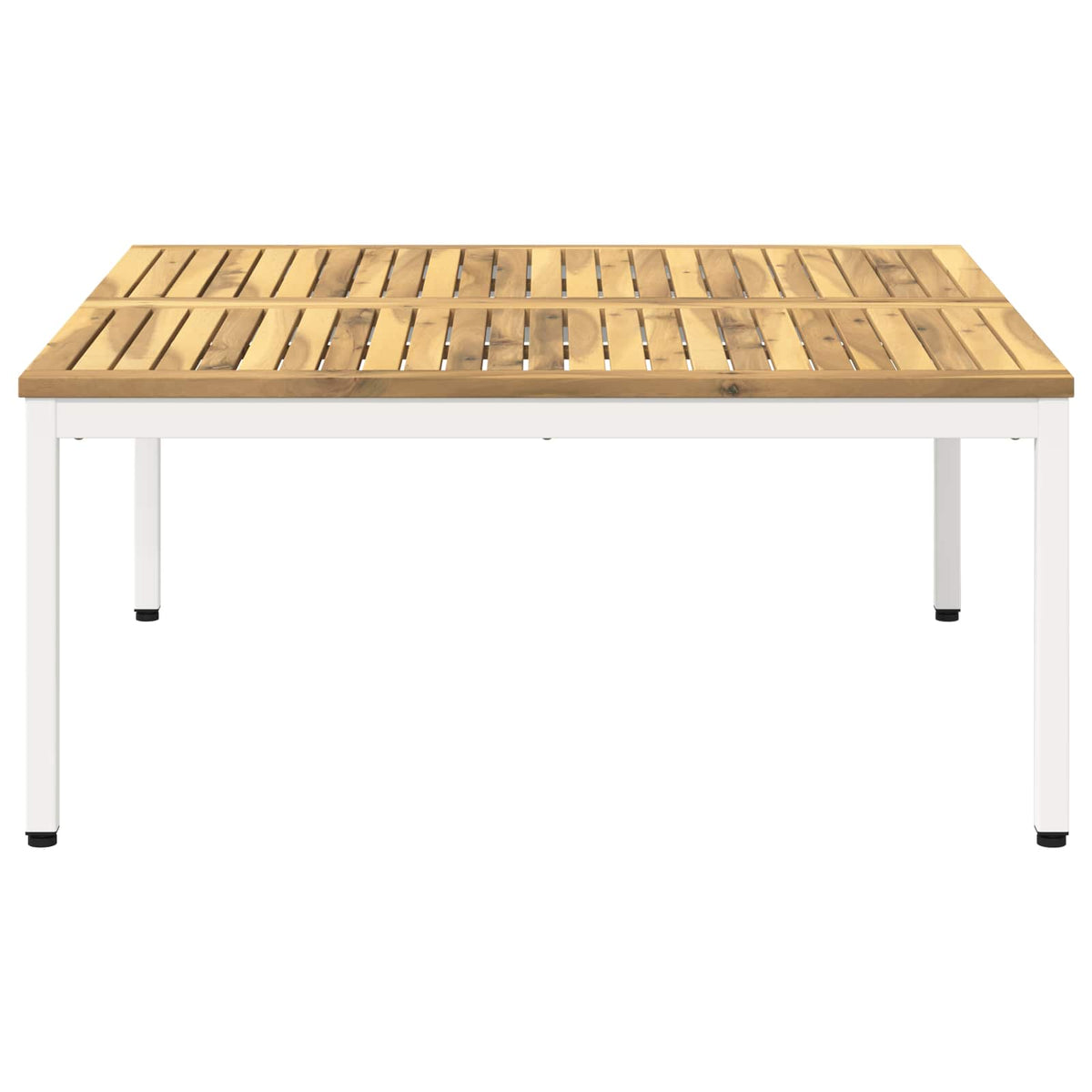 vidaXL Coffee Table White 98 x 100.5 x 45 cm Solid Acacia Wood