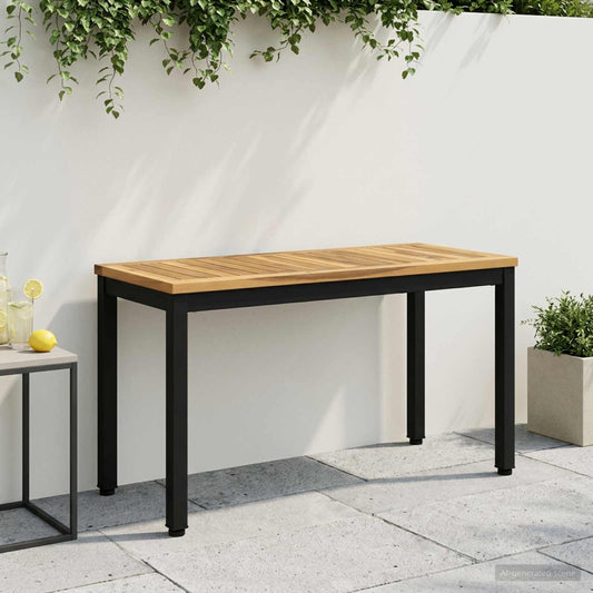 vidaXL Garden Bench 80.5 x 35 x 45 cm Solid Acacia Wood Rectangular