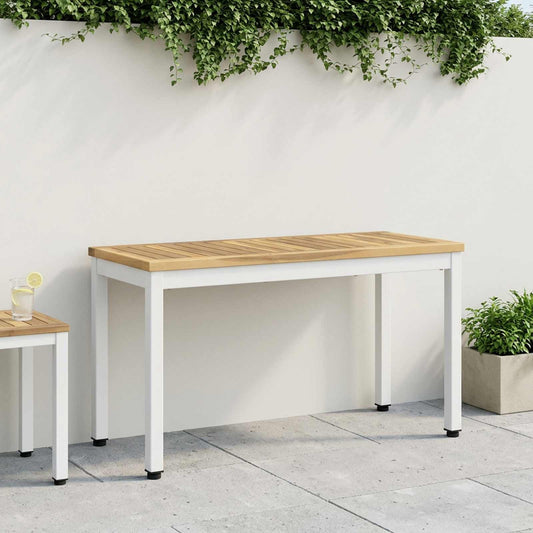 vidaXL Garden Bench 80.5 x 35 x 45 cm Solid Acacia Wood White