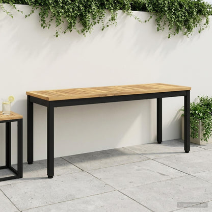 vidaXL Garden Bench 108.5 x 35 x 45 cm Solid Acacia Wood Rectangular