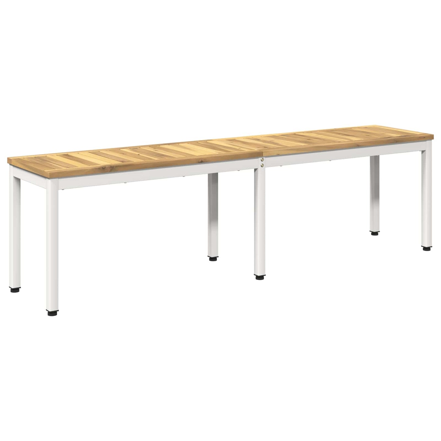 vidaXL Garden Bench 161 x 35 x 45 cm Solid Acacia Wood White
