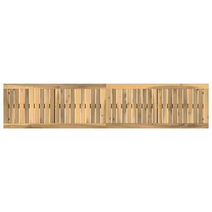 vidaXL Garden Bench 161 x 35 x 45 cm Solid Acacia Wood White