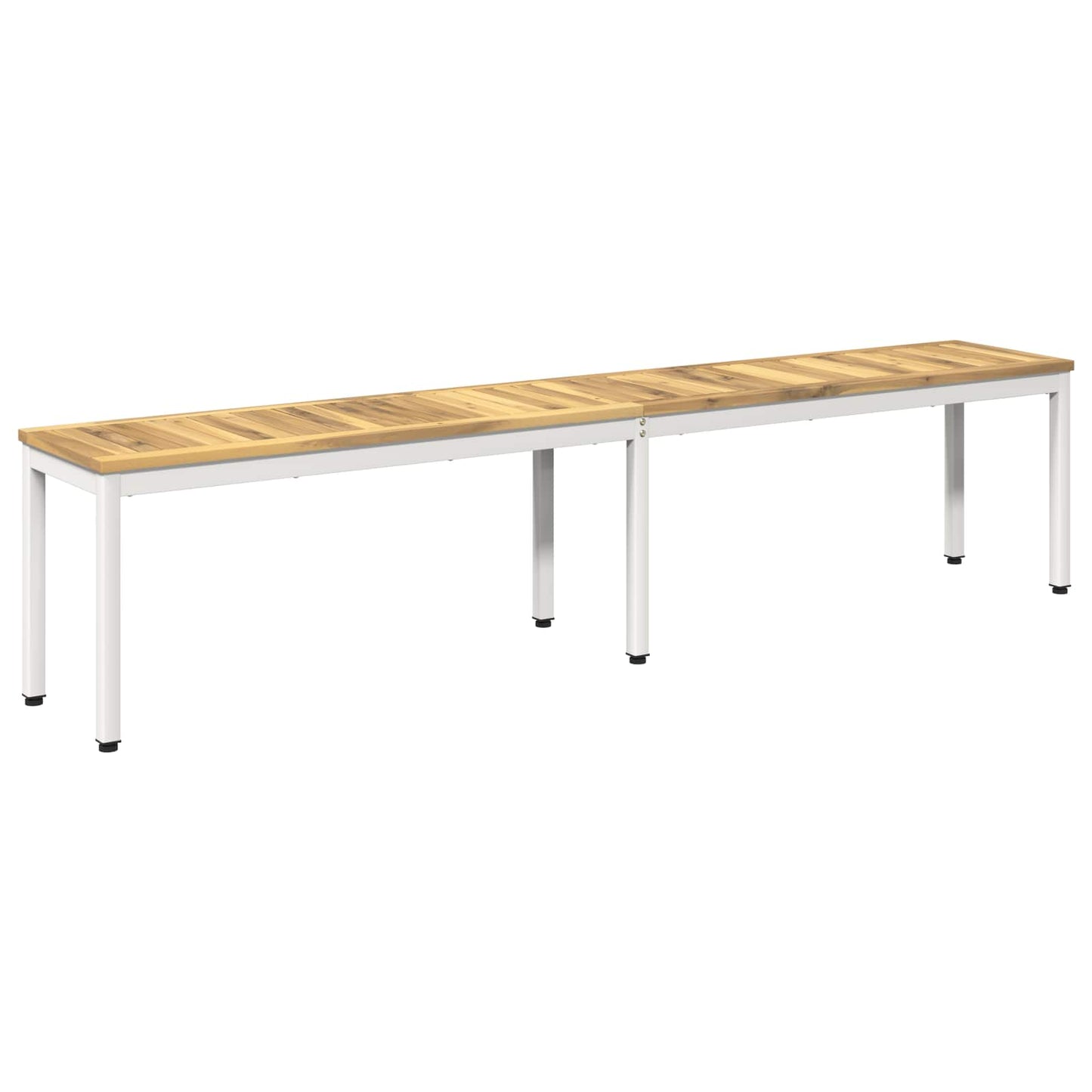vidaXL Garden Bench 201 x 35 x 45 cm Solid Acacia Wood White