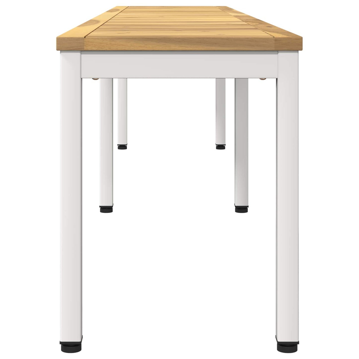 vidaXL Garden Bench 201 x 35 x 45 cm Solid Acacia Wood White
