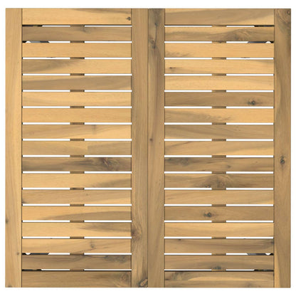 vidaXL Garden Dinner Table White 70 x 68.5 x 75 cm Solid Acacia Wood