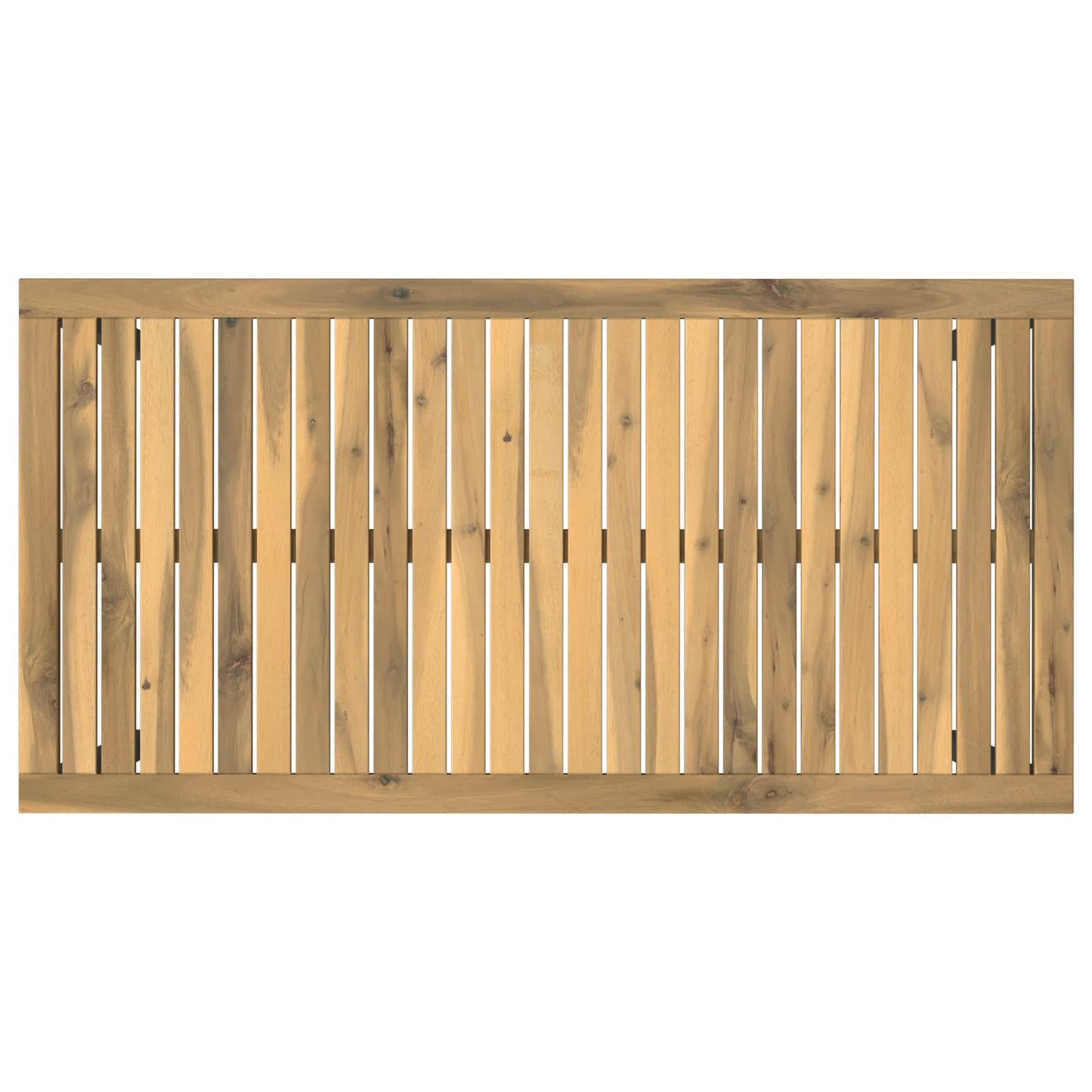 vidaXL Garden Dinner Table White and Black 108.5 x 55 x 75 cm