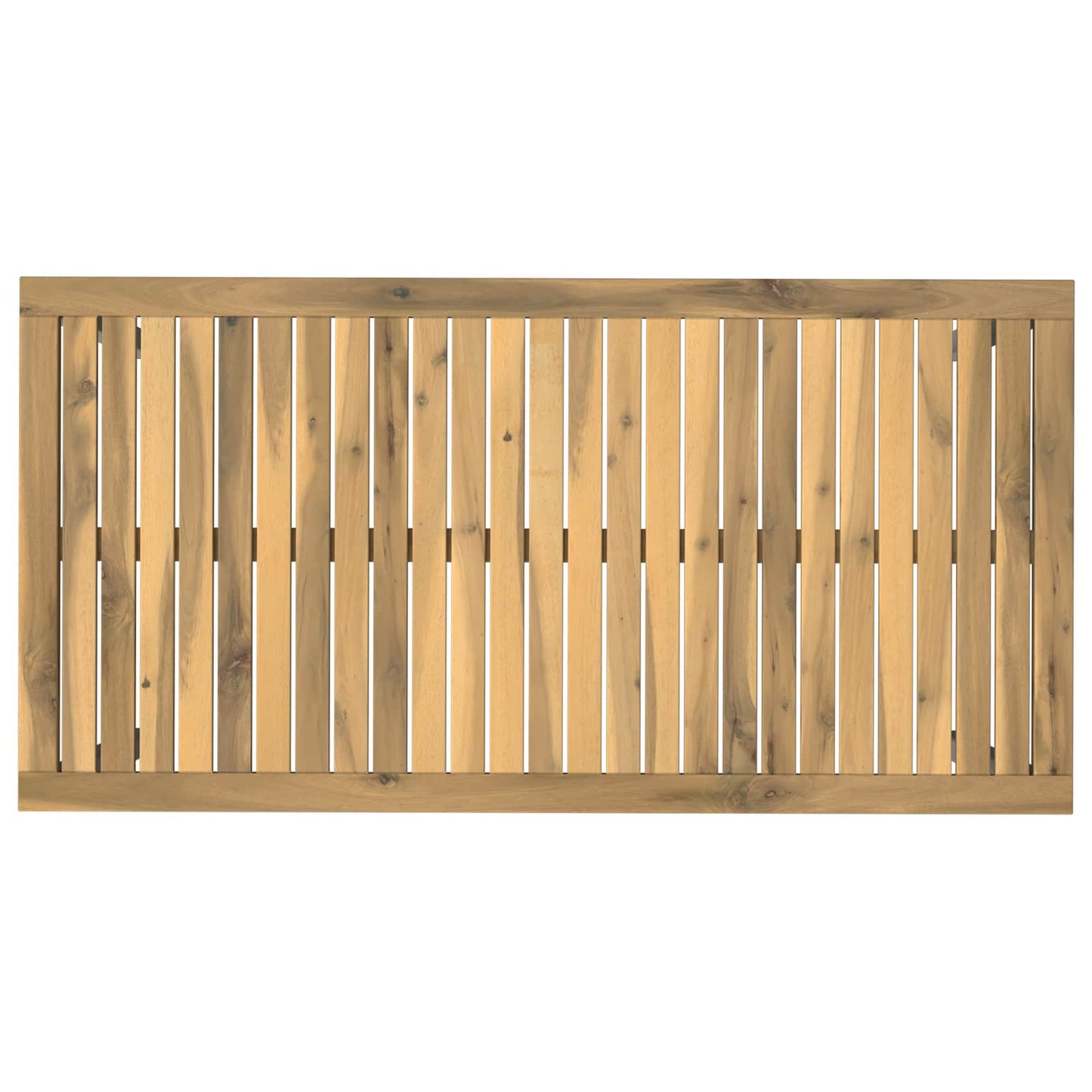 vidaXL Garden Dinner Table White 108.5 x 55 x 75 cm Solid Acacia Wood