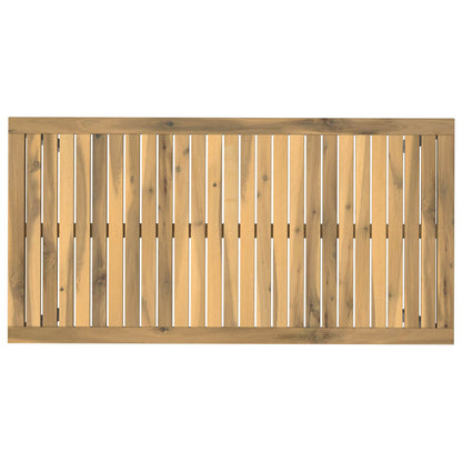 vidaXL Garden Dinner Table White 108.5 x 55 x 75 cm Solid Acacia Wood