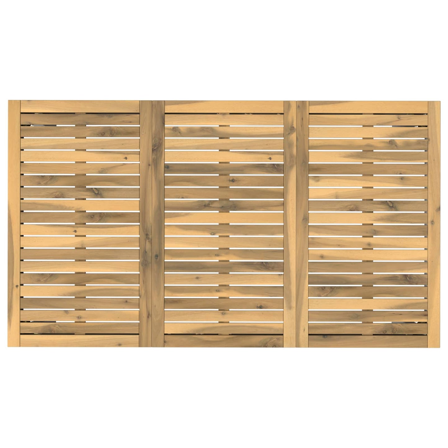 vidaXL Garden Dinner Table White 141 x 80.5 x 75 cm Solid Acacia Wood
