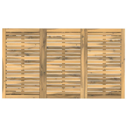 vidaXL Garden Dinner Table White 141 x 80.5 x 75 cm Solid Acacia Wood