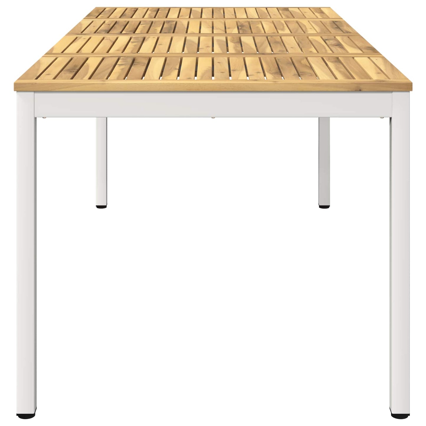 vidaXL Garden Dinner Table White 180 x 88.5 x 75 cm Solid Acacia Wood