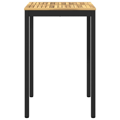 vidaXL Garden Bar Table White and Black 70 x 68.5 x 105 cm