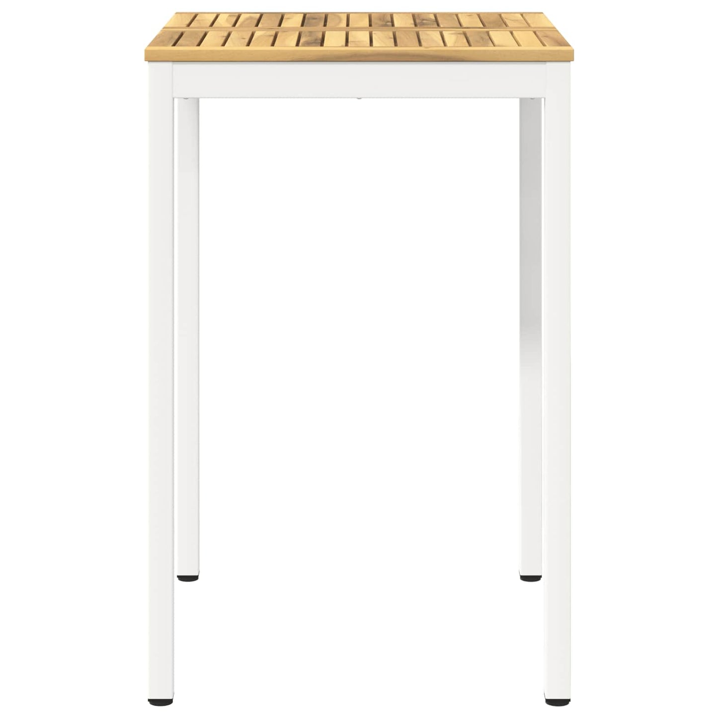 vidaXL Garden Bar Table White 70 x 68.5 x 105 cm Solid Acacia Wood