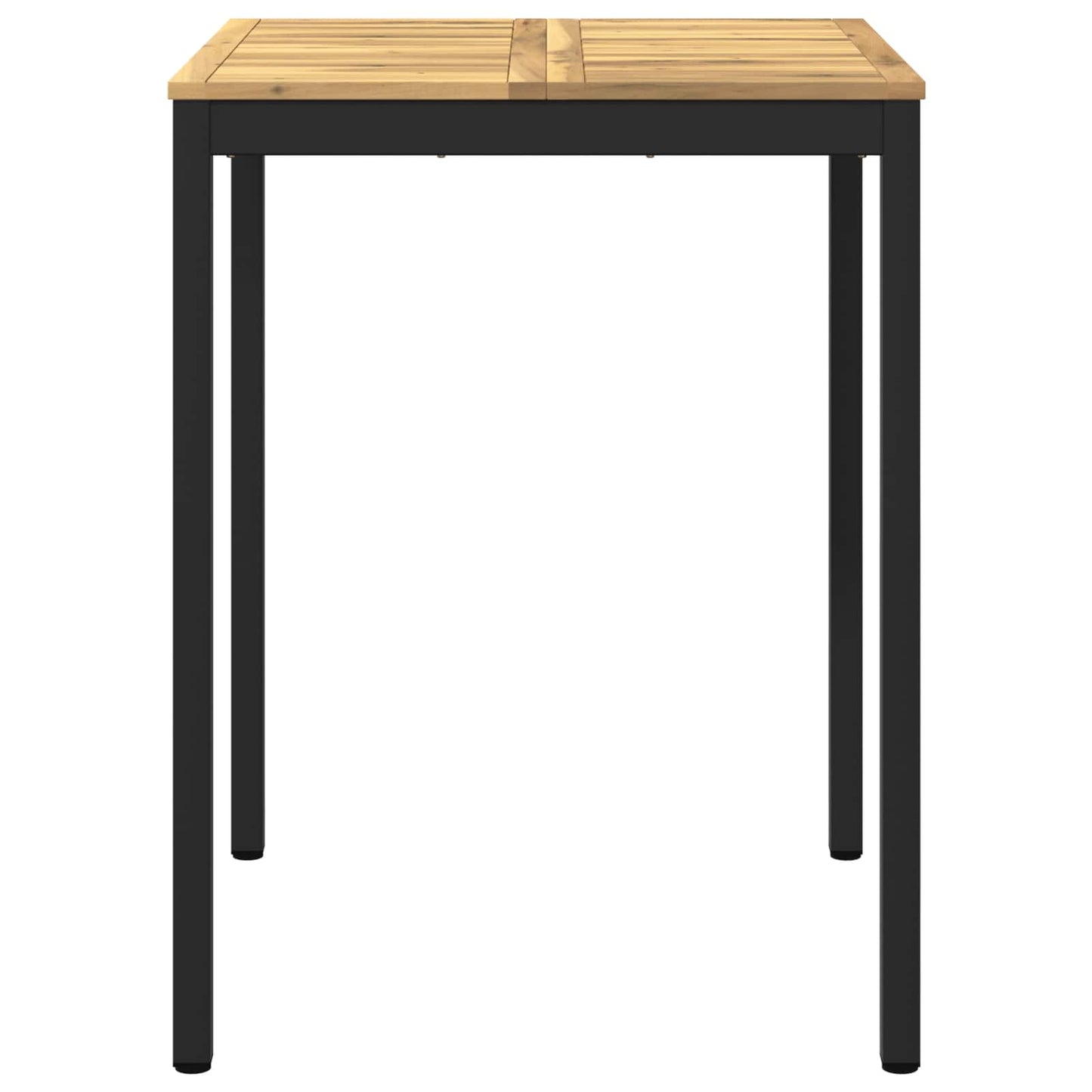 vidaXL Garden Bar Table White and Black 80 x 80.5 x 105 cm