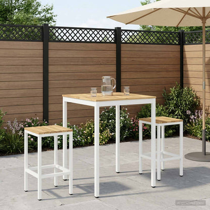 vidaXL Garden Bar Table NAARDEN White 80 x 80.5 x 105 cm