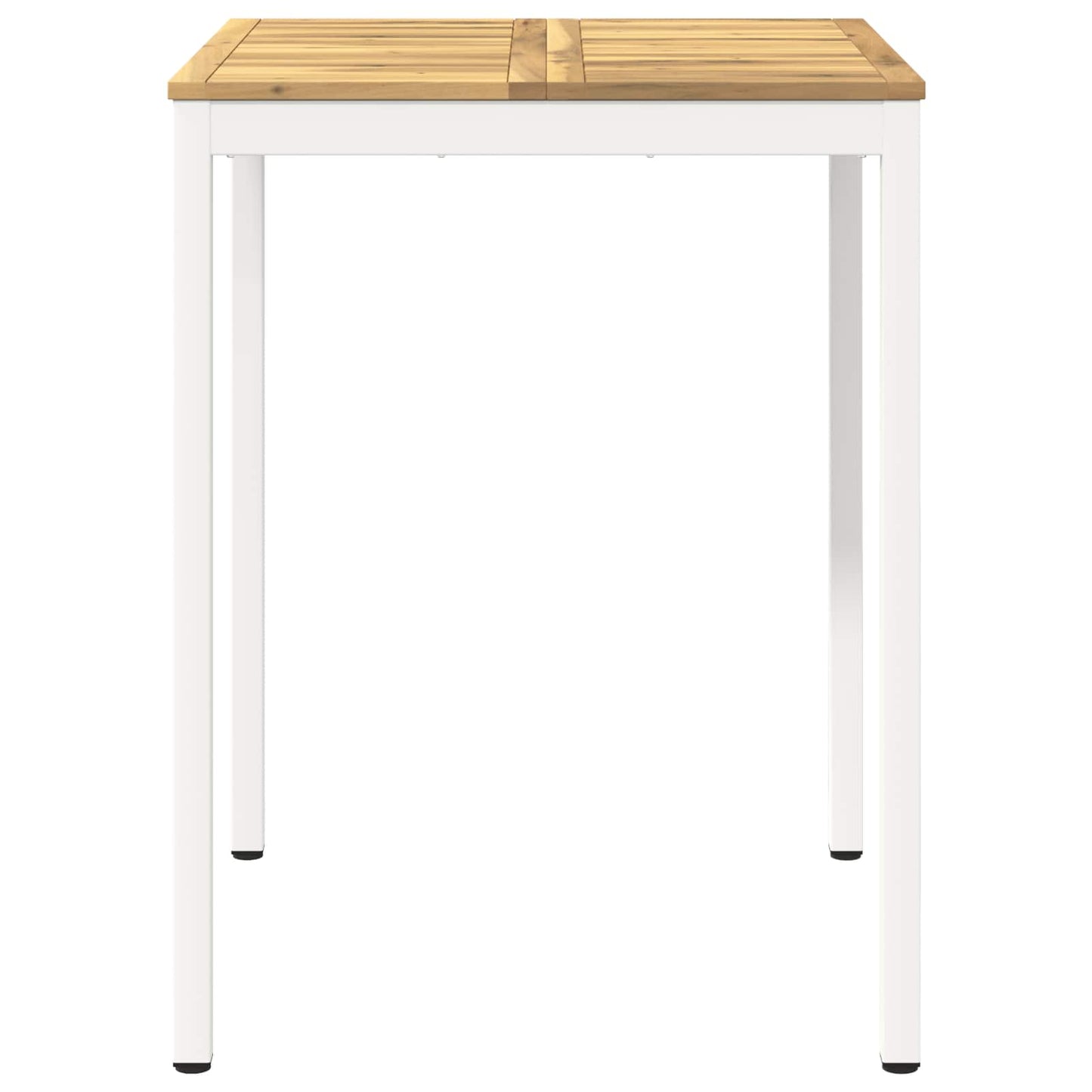 vidaXL Garden Bar Table White 80 x 80.5 x 105 cm Solid Acacia Wood