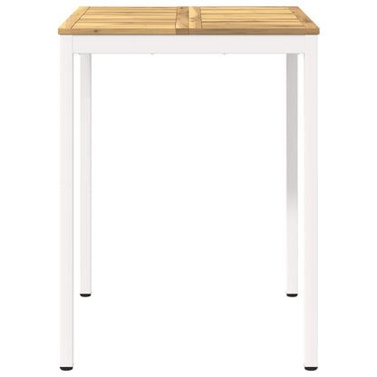 vidaXL Garden Bar Table White 80 x 80.5 x 105 cm Solid Acacia Wood