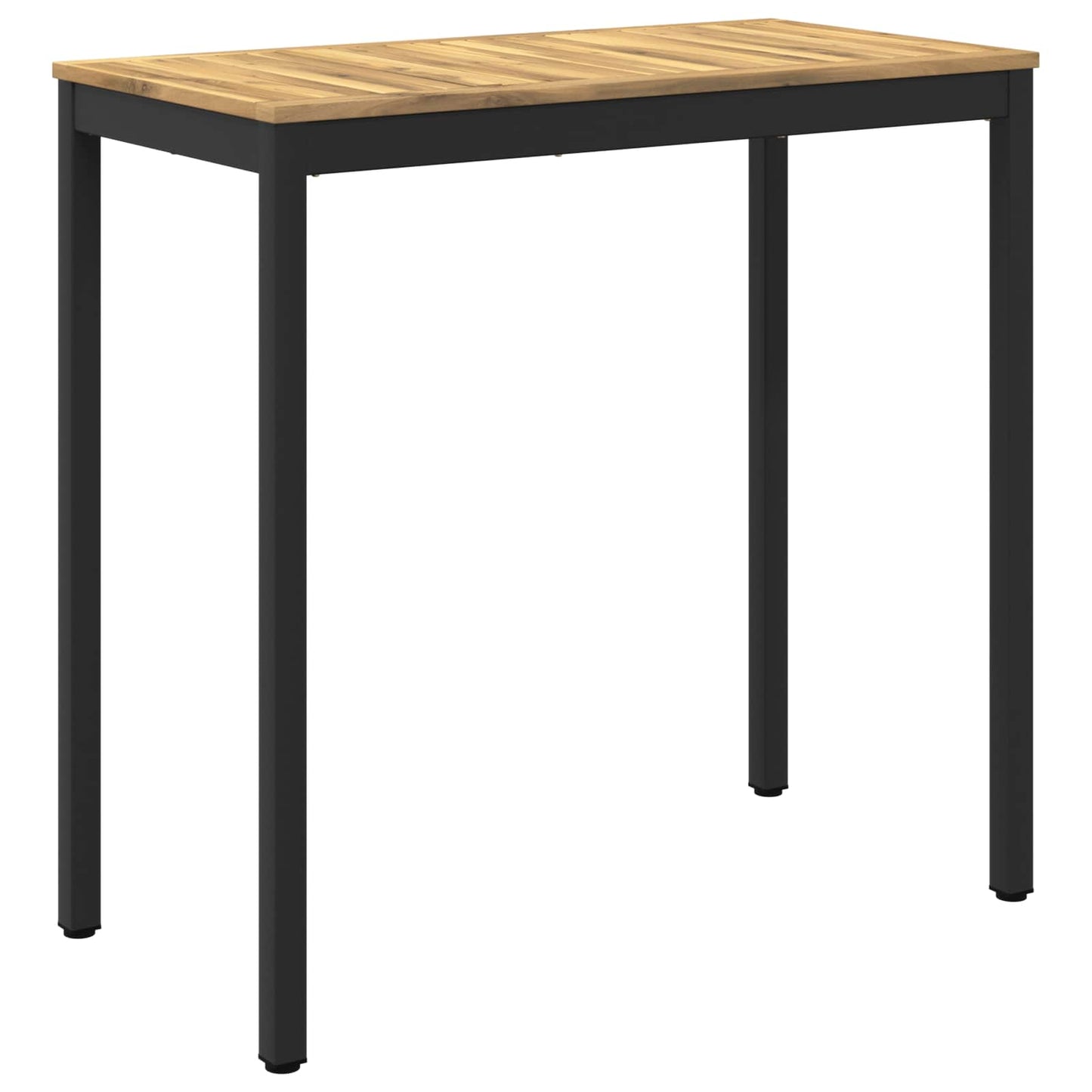 vidaXL Garden Bar Table White and Black 108.5 x 55 x 105 cm